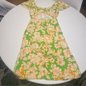 NWT Rika Dress with Open Front Midriff S